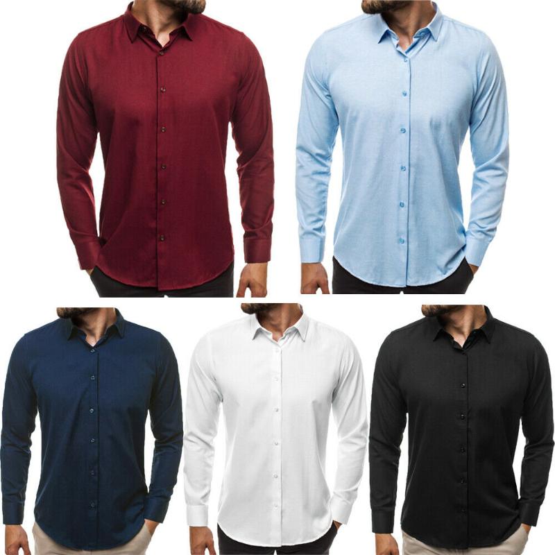 2020 Fashion Men's Luxury Long Sleeve Shirt Casual Slim Fit Dress Shirts Tops Men Casual Solid Large Size Shirt -3XL, Black
2020 Fashion Men's Luxury Long Sleeve Shirt Casual Slim Fit Dress Shirts Tops Men Casual Solid Large Size Shirt -3XL, Black