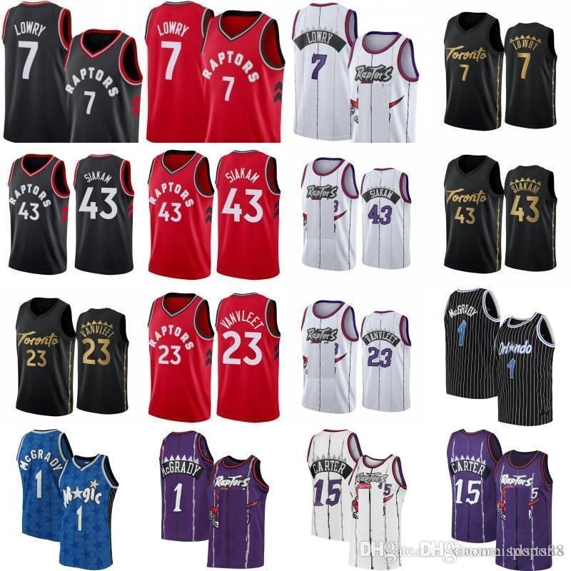 Kyle 7 Lowry Pascal 43 Siakam Fred 23 VanVleet Basketball Jersey Sitiched Tracy 1 McGrady Vince 15 Carter Retro Shirt, As shown in illustration
Kyle 7 Lowry Pascal 43 Siakam Fred 23 VanVleet Basketball Jersey Sitiched Tracy 1 McGrady Vince 15 Carter Retro Shirt, As shown in illustration