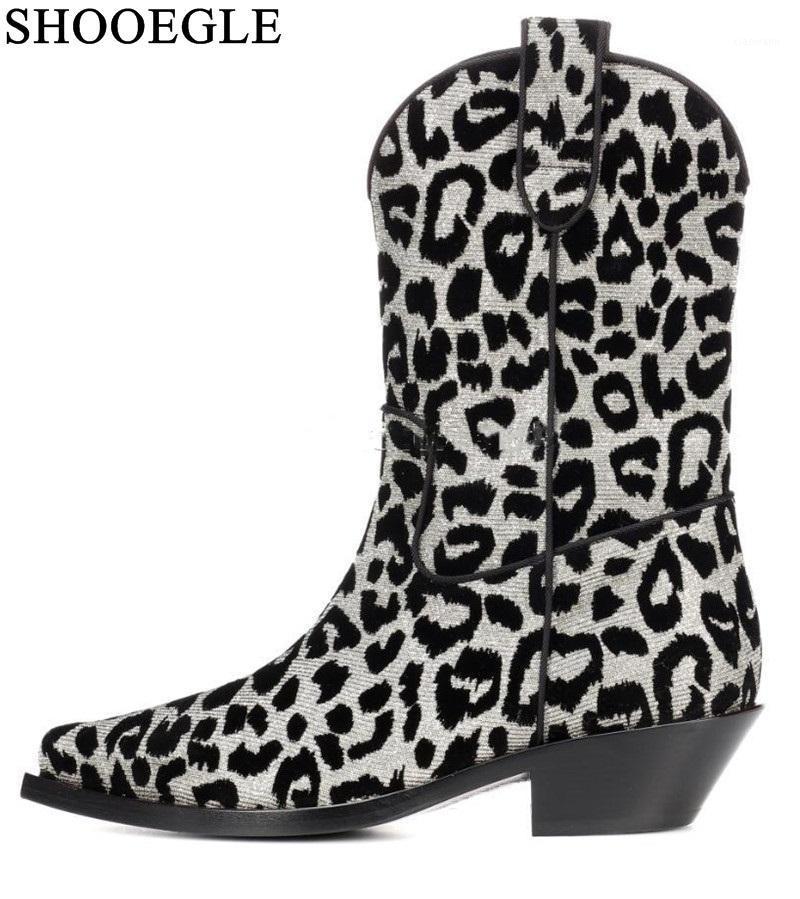 Shooegle Shoes Woman Bright Velvet Leopard Boots Sexy Pointed Toe Slip On Mid-calf Booties For Women Low Heel Autumn Shoes Boats1, Black
Shooegle Shoes Woman Bright Velvet Leopard Boots Sexy Pointed Toe Slip On Mid-calf Booties For Women Low Heel Autumn Shoes Boats1, Black