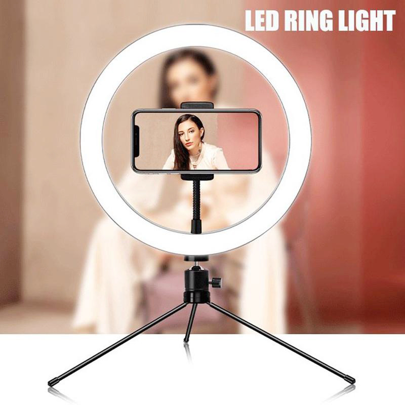 Hot Photography Ring Light Kit: 8" 20cm Outer 3500k-6500 LED Beauty Fill Light Stand for Camera,Smartphone,YouTube,Self-Portrait Shoot