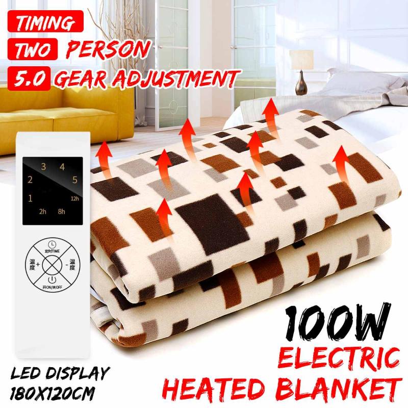 220V Automatic Electric Heating Thermostat Throw Blanket 180x120cm Double Body Warmer Bed Mattress Electric Heated Carpets Mat
220V Automatic Electric Heating Thermostat Throw Blanket 180x120cm Double Body Warmer Bed Mattress Electric Heated Carpets Mat