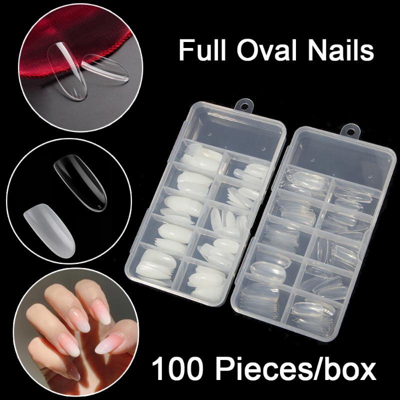 100PCS/Box Acrylic Fake Nails Oval Round Shape False Nail Tips Full Cover Natural Transparent Fake Art Tips press on nails long
100PCS/Box Acrylic Fake Nails Oval Round Shape False Nail Tips Full Cover Natural Transparent Fake Art Tips press on nails long