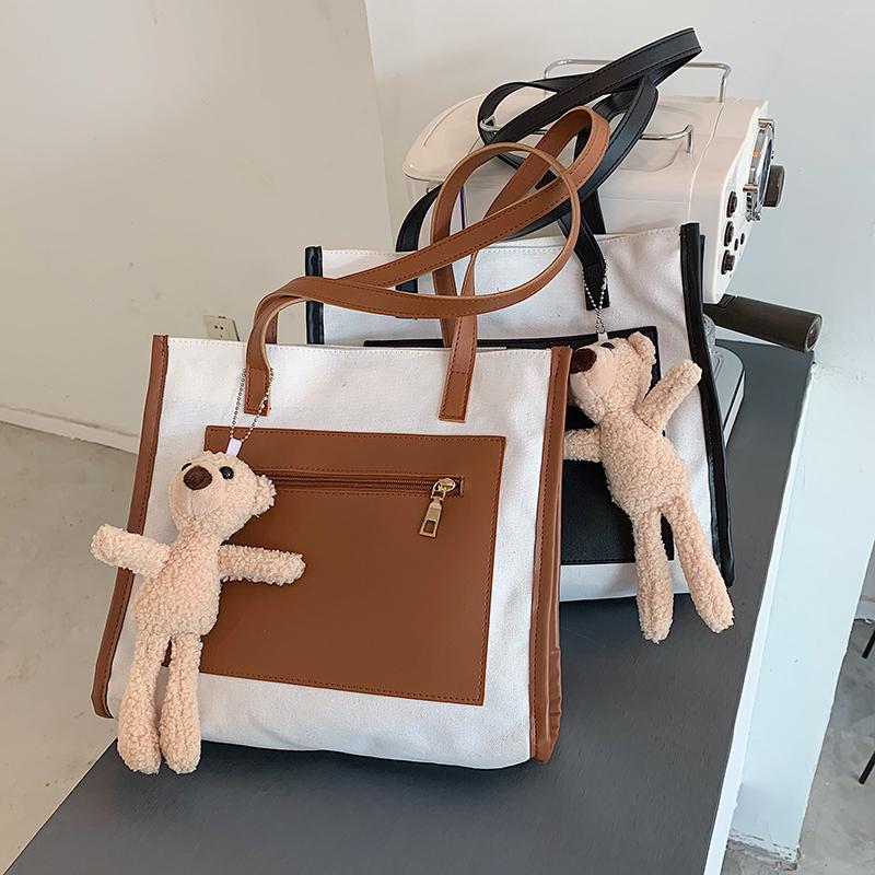 Fashion Women High Capacity Bag Studend Cute Bear Shoulder Bag Shopping Tote Bags Lady Female Casual Brown Pocket Handbag, Black
Fashion Women High Capacity Bag Studend Cute Bear Shoulder Bag Shopping Tote Bags Lady Female Casual Brown Pocket Handbag, Black