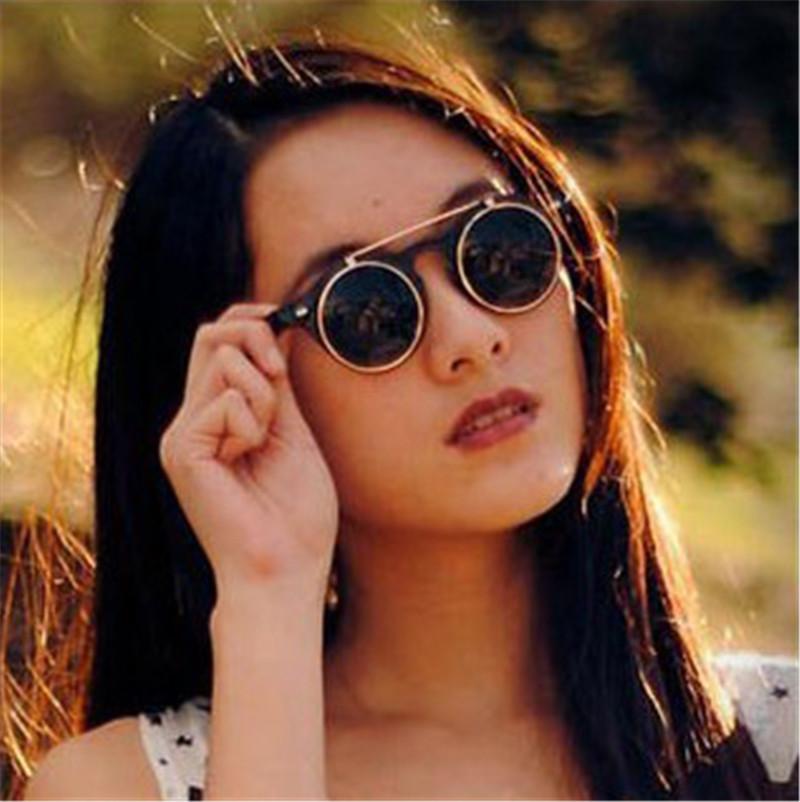 Cool Metal Flip Cover Sunglasses Men Women Retro Gafas Shade Round Steampunk Vintage Punk Sun Glasses Oculos UV400
Cool Metal Flip Cover Sunglasses Men Women Retro Gafas Shade Round Steampunk Vintage Punk Sun Glasses Oculos UV400
