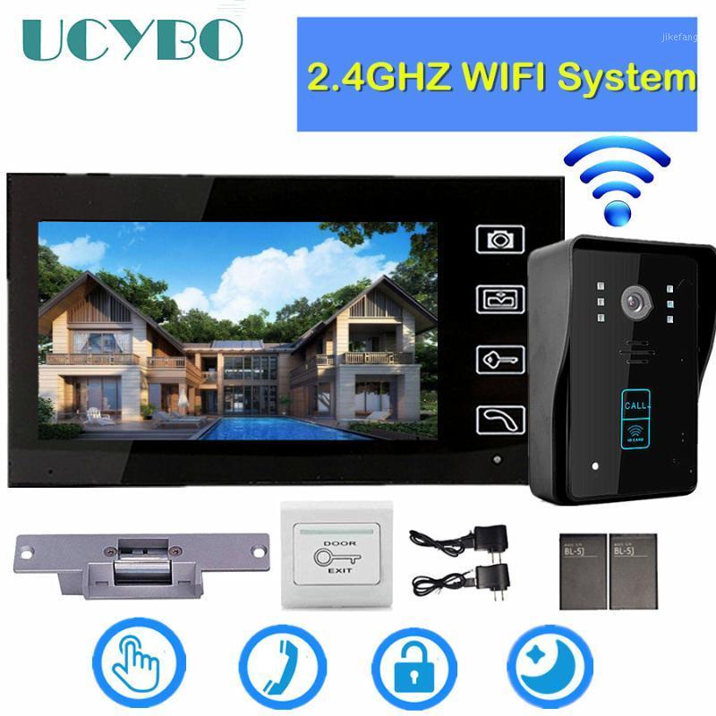 7" wifi video intercom system wireless video door phone for home security 1200tvl camera electric lock door access control RFID1
7" wifi video intercom system wireless video door phone for home security 1200tvl camera electric lock door access control RFID1