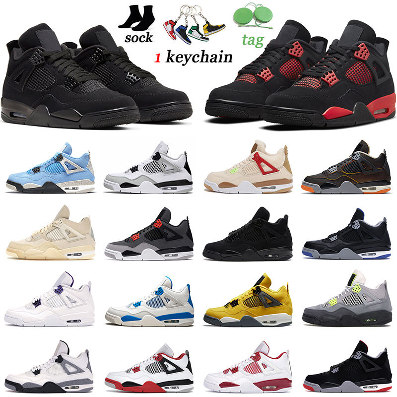 Red Thunder 4s Jumpman 4 Men Basketball Shoes Mens Women Trainers Sports Sneakers Wild Things University Blue Cactus Jack Fashion Walking Jogging, Black cat
Red Thunder 4s Jumpman 4 Men Basketball Shoes Mens Women Trainers Sports Sneakers Wild Things University Blue Cactus Jack Fashion Walking Jogging, Black cat