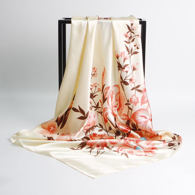Scarves FXAASS Bandana Women Hijab Square Scarf Fashion Ladies Retro Luxury Silk Shawls Flower Print 90*90cm Large Cape Headscarf
Scarves FXAASS Bandana Women Hijab Square Scarf Fashion Ladies Retro Luxury Silk Shawls Flower Print 90*90cm Large Cape Headscarf