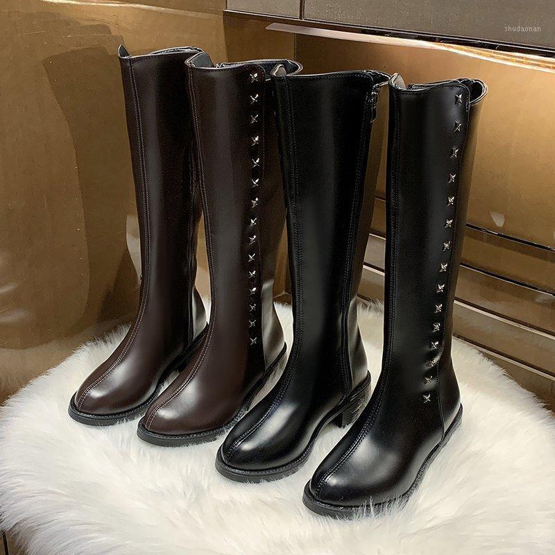 2020 autumn and winter new round toe low heel boots women's shoes leather boots brown black1, Black
2020 autumn and winter new round toe low heel boots women's shoes leather boots brown black1, Black