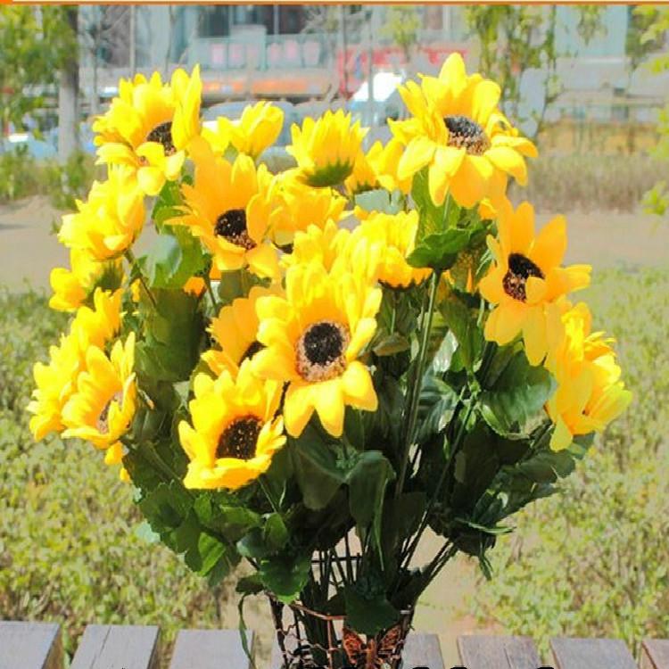 New Autumn Decoration 9 Fork/bunch Yellow Sunflower Silk Artificial Flower Bouquet for Home Decoration Office Party Garden Decor
New Autumn Decoration 9 Fork/bunch Yellow Sunflower Silk Artificial Flower Bouquet for Home Decoration Office Party Garden Decor