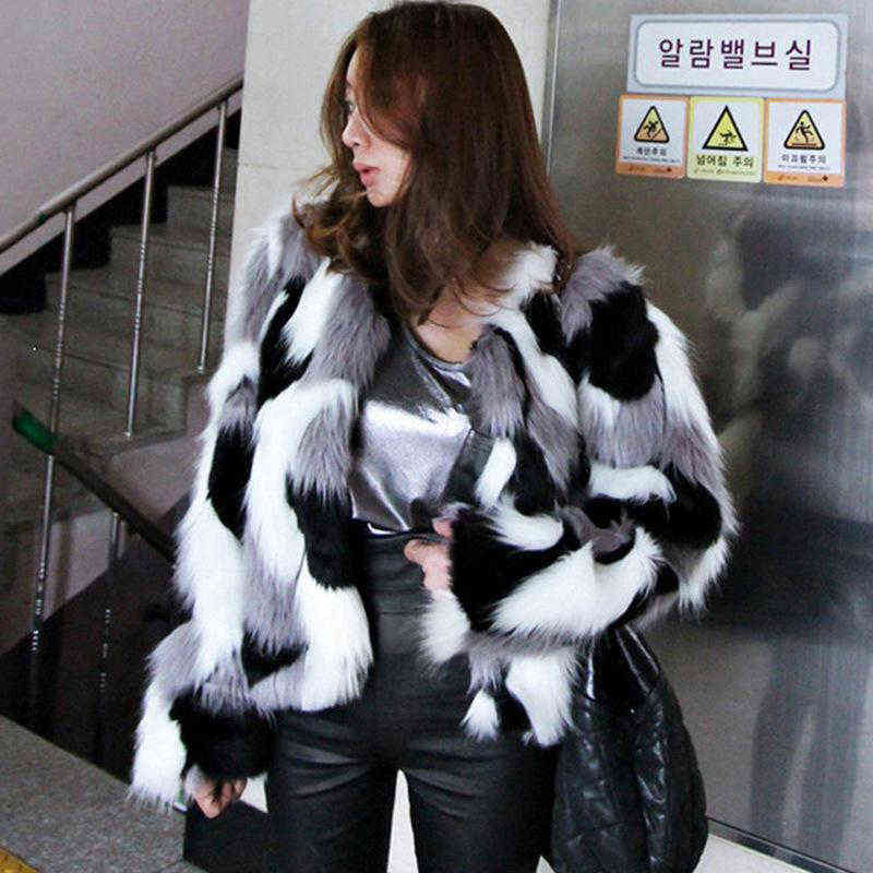 Women's Faux Fur Jacket O-neck Loose Short Coat Mixed Color S-6X Coat Autumn and Winter New fur coat women Y1222, Black
Women's Faux Fur Jacket O-neck Loose Short Coat Mixed Color S-6X Coat Autumn and Winter New fur coat women Y1222, Black