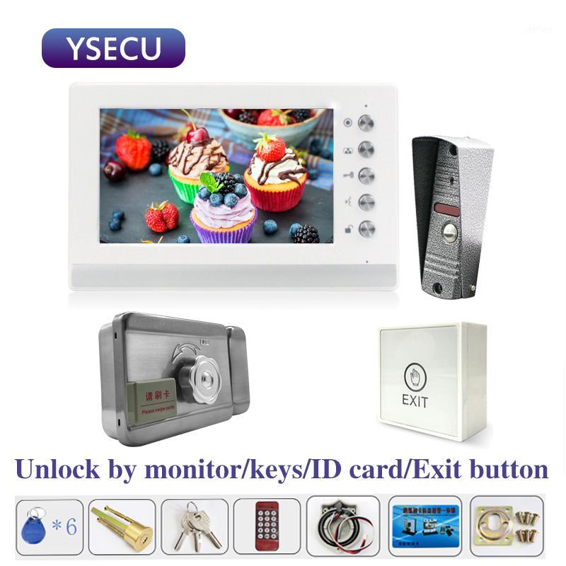 YSECU 7 inch Video intercom with Lock for Home Electric Lock Video camera door phone with exit button ,IP65,1
YSECU 7 inch Video intercom with Lock for Home Electric Lock Video camera door phone with exit button ,IP65,1