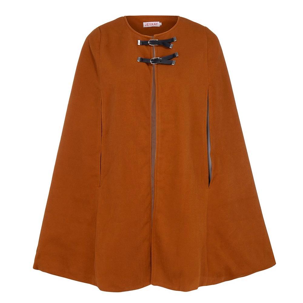 Autumn Winter cape femme Lady Womens Warm Solid Colort Bats Cape Coat Jacket Cardigan Outerwear poncho capas de mujer CD 201214
