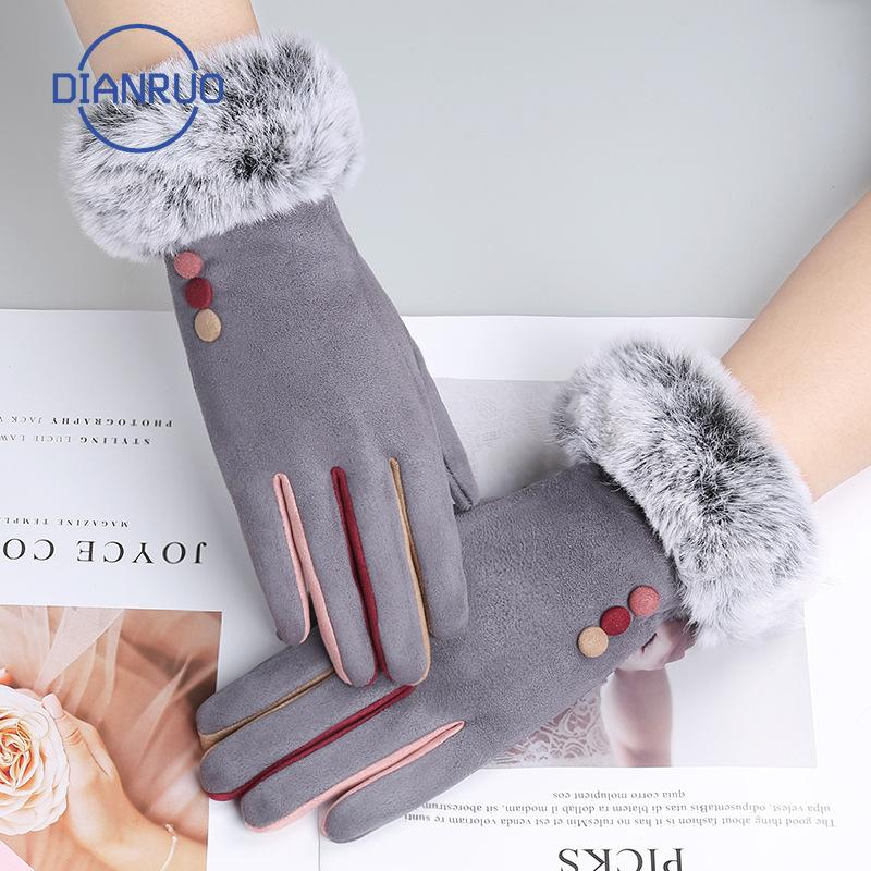 DIANRUO High Quality Women Touch Screen Warm Gloves Female Winter Student Korean Version Cute Plush Suede Gloves Q466
DIANRUO High Quality Women Touch Screen Warm Gloves Female Winter Student Korean Version Cute Plush Suede Gloves Q466