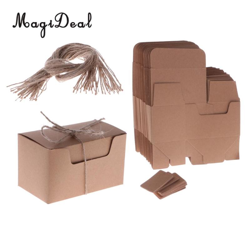 MagiDeal 50 Pieces Kraft Shabby Rustic Candy Gift Boxes with Rope Tags Wedding Favors
MagiDeal 50 Pieces Kraft Shabby Rustic Candy Gift Boxes with Rope Tags Wedding Favors