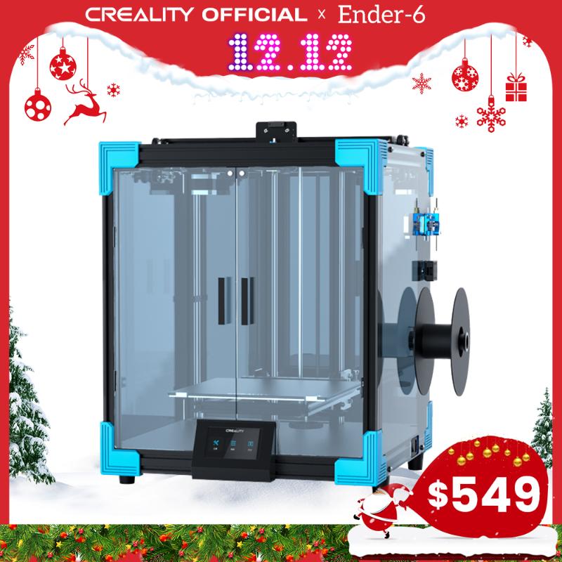 CREALITY 3D Printer New Core-XY Ender-6 Large Printing 250*250*400MM Silent motherboard Carborundum glass print bed Resume
CREALITY 3D Printer New Core-XY Ender-6 Large Printing 250*250*400MM Silent motherboard Carborundum glass print bed Resume