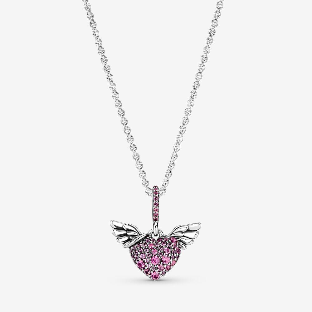 Factory wholesale 925 Sterling Pendant Necklace Silver Pink Pavé Heart & Angel Wings Charm Fits European Jewelry Necklace
Factory wholesale 925 Sterling Pendant Necklace Silver Pink Pavé Heart & Angel Wings Charm Fits European Jewelry Necklace