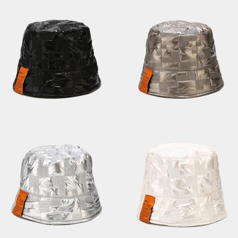 Women Faux Leather Dome Bucket Hat Shiny Plaid Solid Color Letters Label Bell-Shaped Harajuku Panama Fisherman Cap, Cp
Women Faux Leather Dome Bucket Hat Shiny Plaid Solid Color Letters Label Bell-Shaped Harajuku Panama Fisherman Cap, Cp
