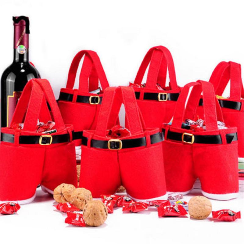 1Pc Cute Merry Christmas Gift Treat Candy Wine Bottle Holder Santa Claus Suspender Pants Trousers Decor Christmas Gift Bags
1Pc Cute Merry Christmas Gift Treat Candy Wine Bottle Holder Santa Claus Suspender Pants Trousers Decor Christmas Gift Bags
