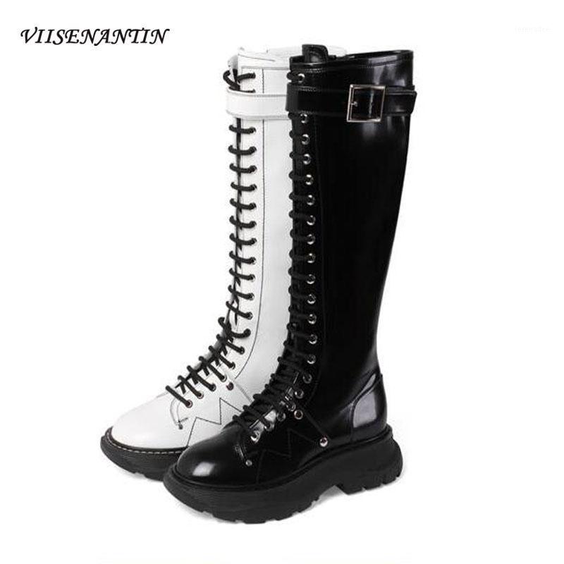 Genuine Leather Chunky Platform Boots Black Retro British Style Daddy Shoes Thick Sole Heightened Lace-up Boots Women1, White single lining
Genuine Leather Chunky Platform Boots Black Retro British Style Daddy Shoes Thick Sole Heightened Lace-up Boots Women1, White single lining
