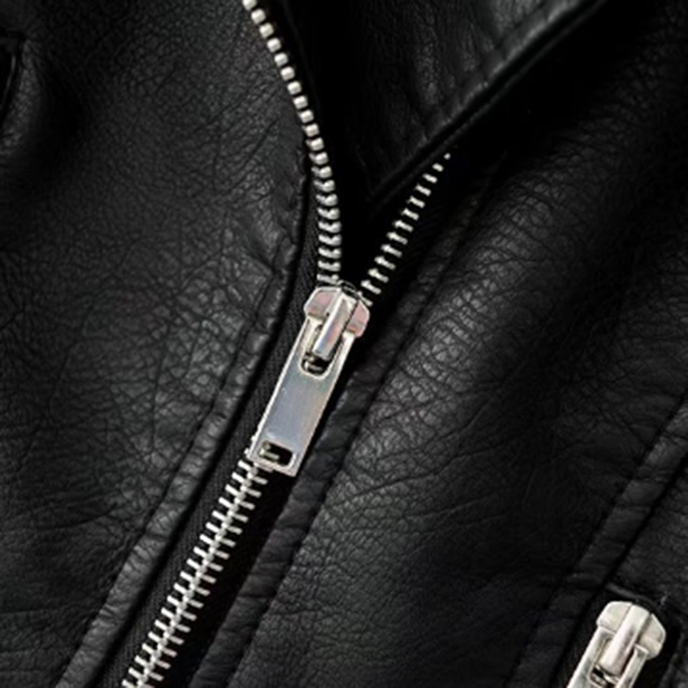 Korean Motorcycle Short Coat New Spring Women's Jacket The Self-cultivation Pu Leather Jacket Women's Leather Bright 201017