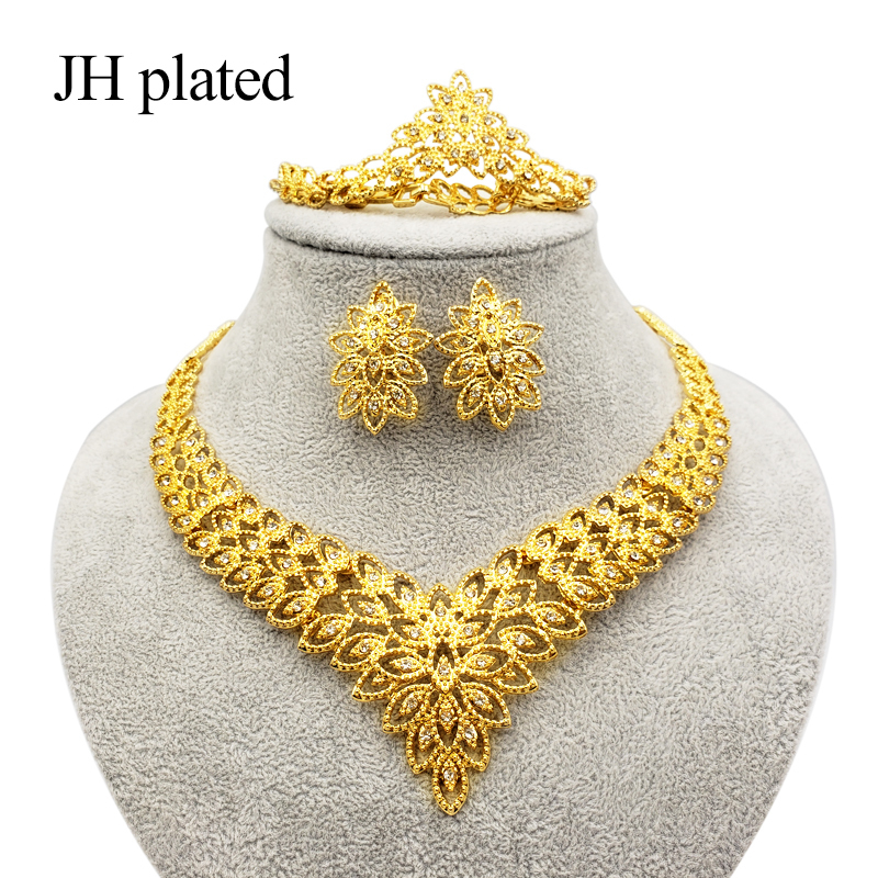 Exquisite Luxury Dubai Jewelry sets gold color necklace earrings India Nigeria African Big Accessories gifts for women set 201125
Exquisite Luxury Dubai Jewelry sets gold color necklace earrings India Nigeria African Big Accessories gifts for women set 201125
