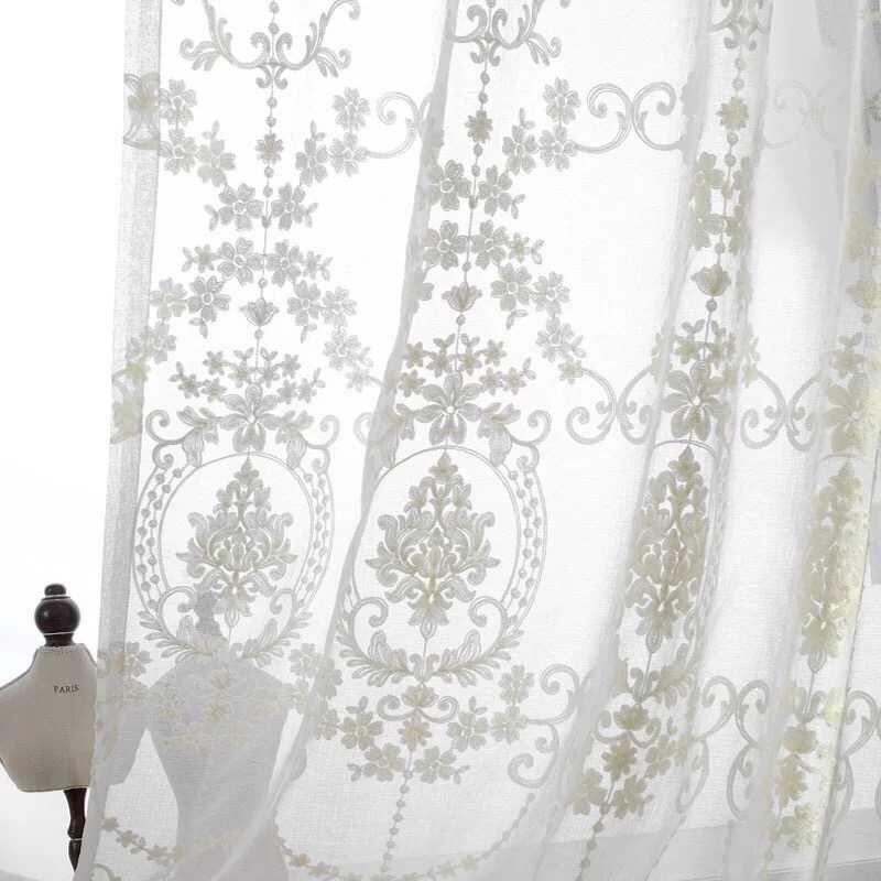 custom curtains Retro style High-grade white embroidered linens cloth curtains European bedroom livingroom cotton M069, Tulle sheer
custom curtains Retro style High-grade white embroidered linens cloth curtains European bedroom livingroom cotton M069, Tulle sheer