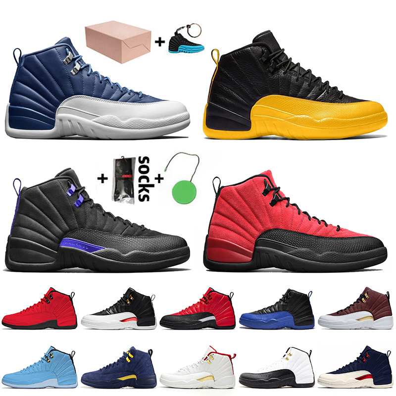 With Box Top Quality Jumpman 12 12s Mens Basketball Shoes Indigo University Gold Dark Concord Reverse Taxi UNC Mens Trainers Sneakers, #23 reverse taxi 40-47
With Box Top Quality Jumpman 12 12s Mens Basketball Shoes Indigo University Gold Dark Concord Reverse Taxi UNC Mens Trainers Sneakers, #23 reverse taxi 40-47