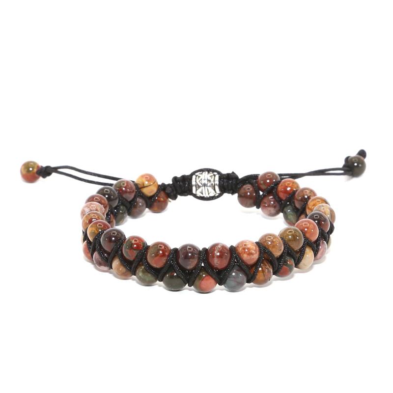 Elegant Double Rows Women Bracelet 6MM Tiger Eye Stone Beads Braiding Macrame Bracelets Gifts
Elegant Double Rows Women Bracelet 6MM Tiger Eye Stone Beads Braiding Macrame Bracelets Gifts