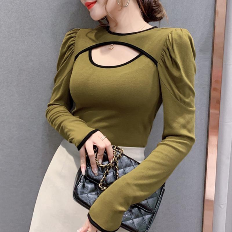 2020 Autumn New Arrival Women Blouse Sexy Hollow Out Long Sleeve Shirts Plus Size Female Korean O-neck Bottom Slim Tops, Black
2020 Autumn New Arrival Women Blouse Sexy Hollow Out Long Sleeve Shirts Plus Size Female Korean O-neck Bottom Slim Tops, Black