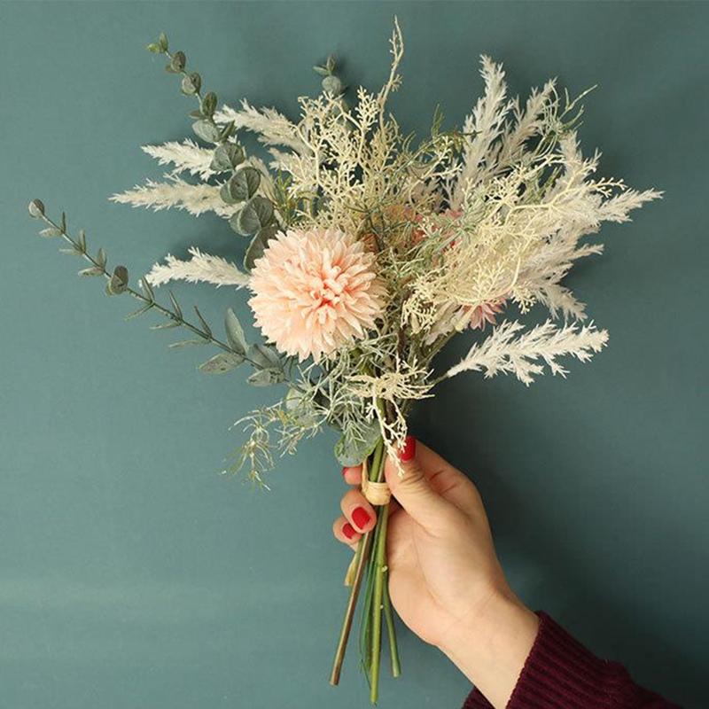 NEW White Artificial Flowers High Quality Silk Dandelion Plastic Eucalyptus Hybrid Bouquet Wedding Home Decoration Fake Flower, Peach pink
NEW White Artificial Flowers High Quality Silk Dandelion Plastic Eucalyptus Hybrid Bouquet Wedding Home Decoration Fake Flower, Peach pink