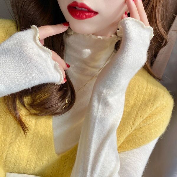 In addition to velvet base woman's turtleneck long fall and winter shirt foreign-style wood ear fine tune joker clothes, Black plush
In addition to velvet base woman's turtleneck long fall and winter shirt foreign-style wood ear fine tune joker clothes, Black plush