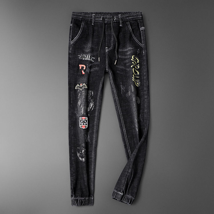 New Male Impression Embroidered Lace Up Pulled Cowboys Bootcut Jeans for Men Brim Stretched Tight Pants Dvu8, Dark gray.
New Male Impression Embroidered Lace Up Pulled Cowboys Bootcut Jeans for Men Brim Stretched Tight Pants Dvu8, Dark gray.