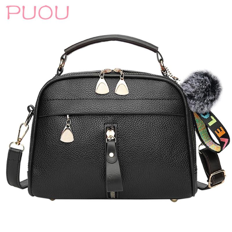 PU Leather Women bags Flap Messenger Bag Fur Ball Crossbody Bags for Women Female Shoulder Bag Solid Color Handbags Sac A Main, Black
PU Leather Women bags Flap Messenger Bag Fur Ball Crossbody Bags for Women Female Shoulder Bag Solid Color Handbags Sac A Main, Black
