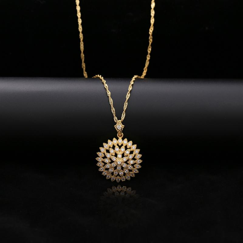 Trendy Style Big Pendant & Necklaces For Women Bridal Wedding Zirconia Gold Necklace 2020 New Jewelry
Trendy Style Big Pendant & Necklaces For Women Bridal Wedding Zirconia Gold Necklace 2020 New Jewelry