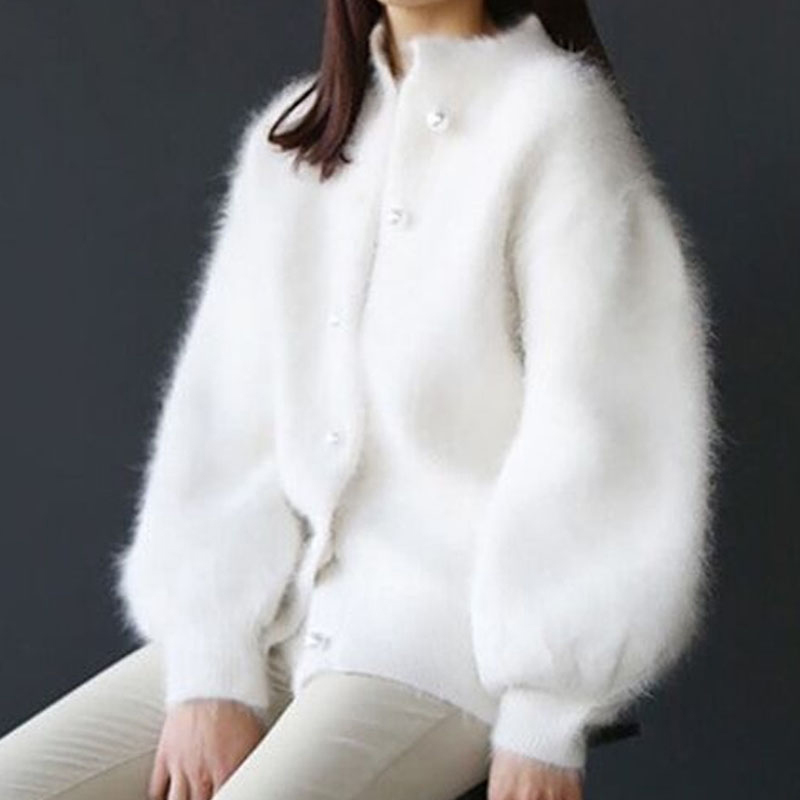 Mink cashmere cardigans wool rabbit skin 2020 dress the-neck ladies knit long soft sleeve winter clothes, Lotus color
Mink cashmere cardigans wool rabbit skin 2020 dress the-neck ladies knit long soft sleeve winter clothes, Lotus color