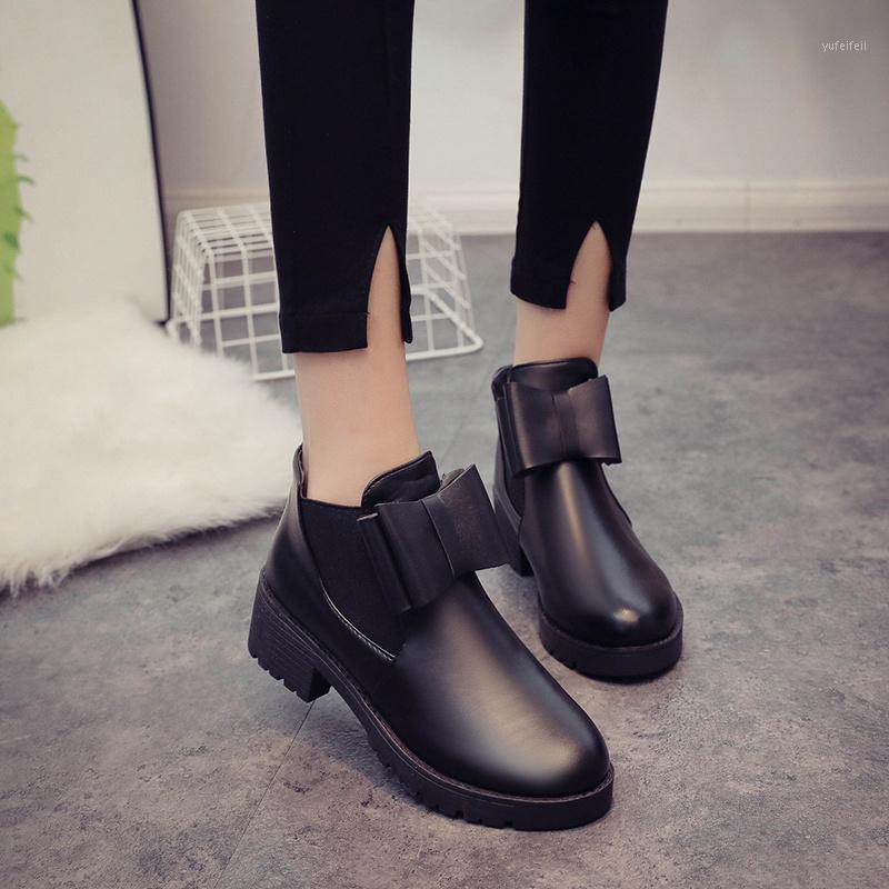 Autumn Winter Fashion Black Bow Short Boots Women Ankle Boots Chunk Heel Slip On Woman botas de mujer 2020 nuevas1, Black -6666
Autumn Winter Fashion Black Bow Short Boots Women Ankle Boots Chunk Heel Slip On Woman botas de mujer 2020 nuevas1, Black -6666