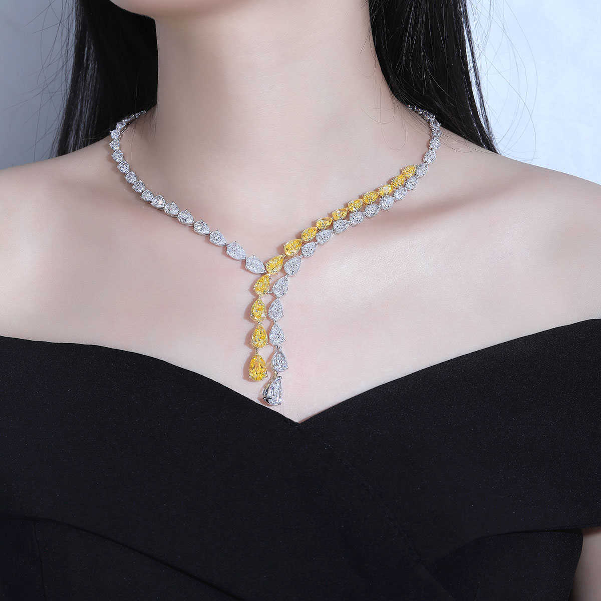 2022 New Arrival Wholesale Retail Jewelry Set Yellow and White Diamond Gemstone Necklace
2022 New Arrival Wholesale Retail Jewelry Set Yellow and White Diamond Gemstone Necklace