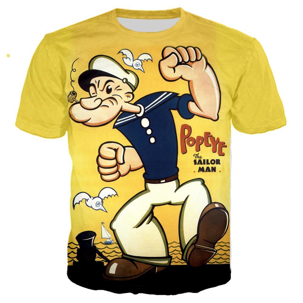 2020 NEW Funny Popeye T Shirt 3D Print Men/women Summer Streetwear T-shirt Men Punk Crewneck Tshirt Clothes Oversized Tops 5XL Q1126, 05
2020 NEW Funny Popeye T Shirt 3D Print Men/women Summer Streetwear T-shirt Men Punk Crewneck Tshirt Clothes Oversized Tops 5XL Q1126, 05
