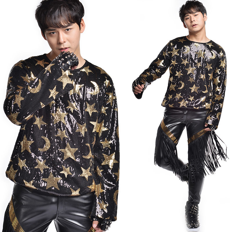 2021 New S-6xl!!! Pop Concert Dressed As Male Singing Star with Pu Leather Pants Fringe Club Clothes. 6RYE, T-shirt
2021 New S-6xl!!! Pop Concert Dressed As Male Singing Star with Pu Leather Pants Fringe Club Clothes. 6RYE, T-shirt