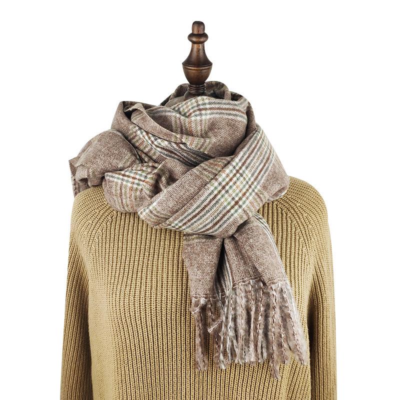 2020 new women's fashion tassel Plush Plaid Scarf warm and thickened autumn and Winter Scarf
2020 new women's fashion tassel Plush Plaid Scarf warm and thickened autumn and Winter Scarf