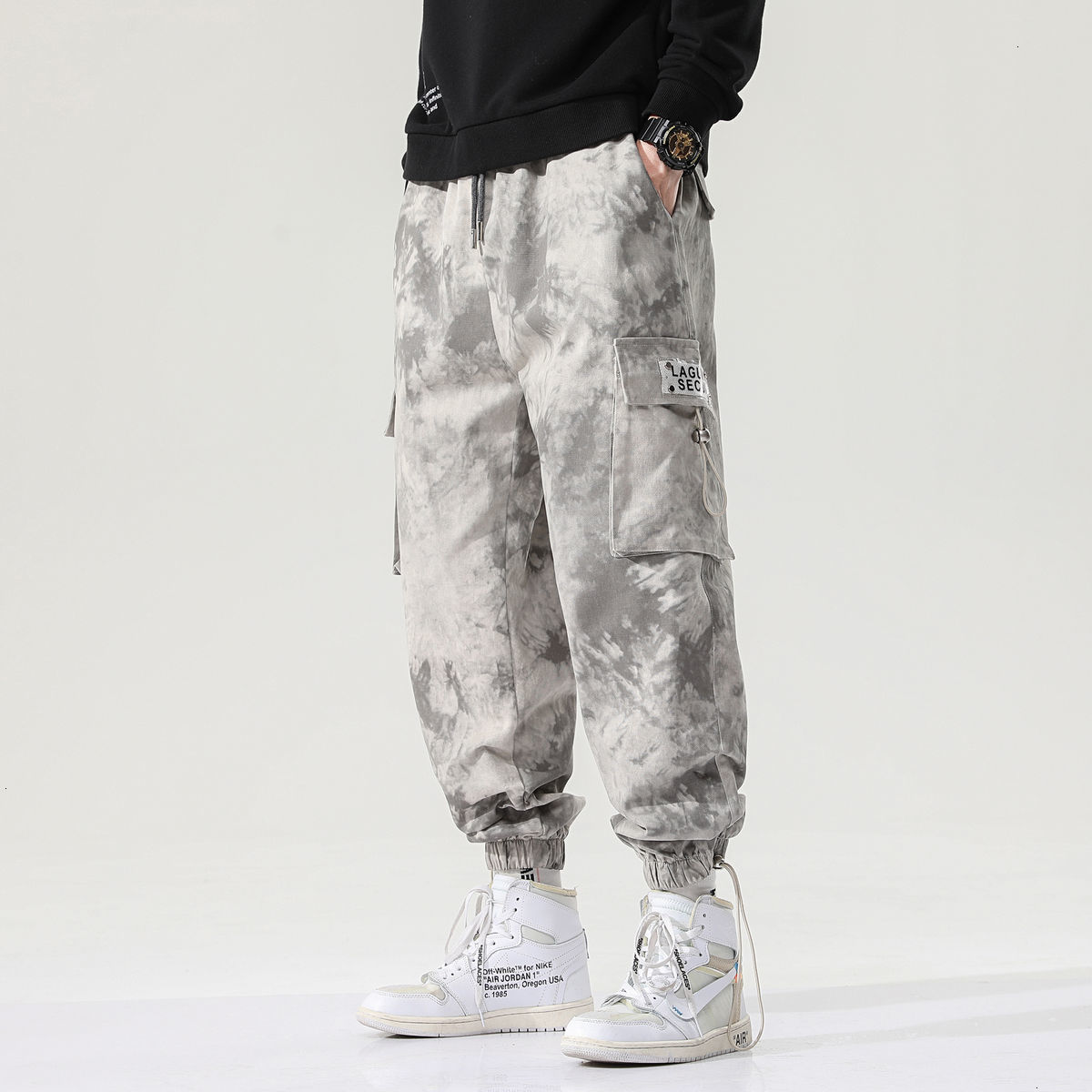 2021 Men' Harajuku Cargo Autumn Winter New Man Fashion Casual Oversize Pants Male Camouflage Tie Dye Trousers K2zo, Micaiwhite
2021 Men' Harajuku Cargo Autumn Winter New Man Fashion Casual Oversize Pants Male Camouflage Tie Dye Trousers K2zo, Micaiwhite