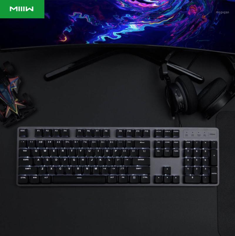 MIIIW Gaming Mechanical Keyboard 600K 104 Keys Red Switch USB Wired 6 Mode LED Backlights Keyboard For Office Use1
MIIIW Gaming Mechanical Keyboard 600K 104 Keys Red Switch USB Wired 6 Mode LED Backlights Keyboard For Office Use1