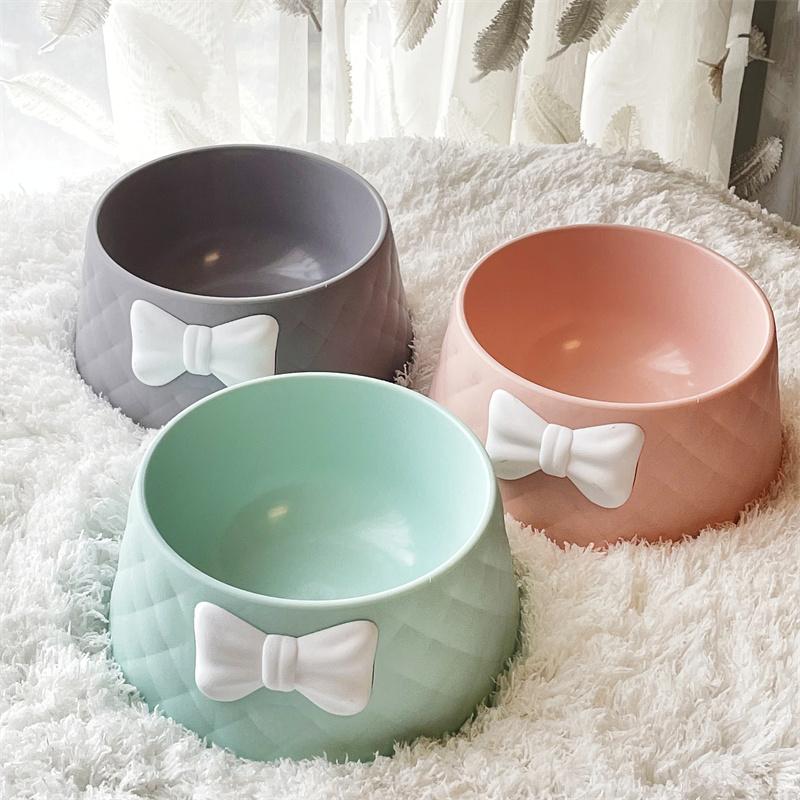 Dog Bowls & Feeders Cute Pet Feeder Diamond Textured Bow Candy Color Cat Bowl Supplies
Dog Bowls & Feeders Cute Pet Feeder Diamond Textured Bow Candy Color Cat Bowl Supplies