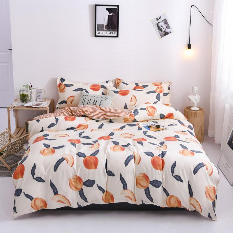 Bonenjoy Quilt Cover With Flat Sheet King Size Peach Pattern Bed Sheets set And Pillowcase Duvet Cover Bedding set Bedclothes1, Type 1
Bonenjoy Quilt Cover With Flat Sheet King Size Peach Pattern Bed Sheets set And Pillowcase Duvet Cover Bedding set Bedclothes1, Type 1