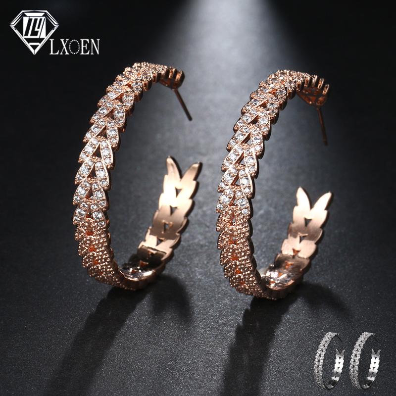 LXOEN Ethnic Punk Round Zircon Big Hoop Earrings for Women Circle Hoops Yellow Gold Color Jewelry Gift brinco
LXOEN Ethnic Punk Round Zircon Big Hoop Earrings for Women Circle Hoops Yellow Gold Color Jewelry Gift brinco