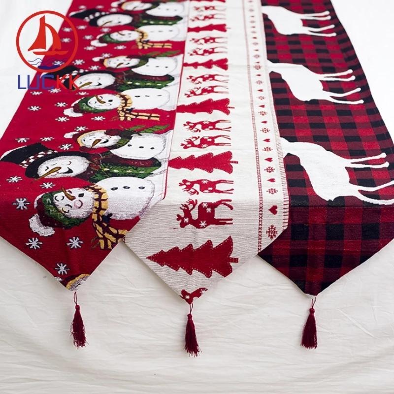 Table Cloth LUCKK 35*180cm Runner Christmas Year Party Decorations Tablecloth Xmas Tree Elk Plaid Printed Dinner Cover
Table Cloth LUCKK 35*180cm Runner Christmas Year Party Decorations Tablecloth Xmas Tree Elk Plaid Printed Dinner Cover