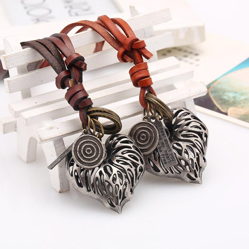 Love Heart PU Leather Chain Vintage Antique Silver Color Drawing Long Necklace Statement Women Jewelry P60
Love Heart PU Leather Chain Vintage Antique Silver Color Drawing Long Necklace Statement Women Jewelry P60
