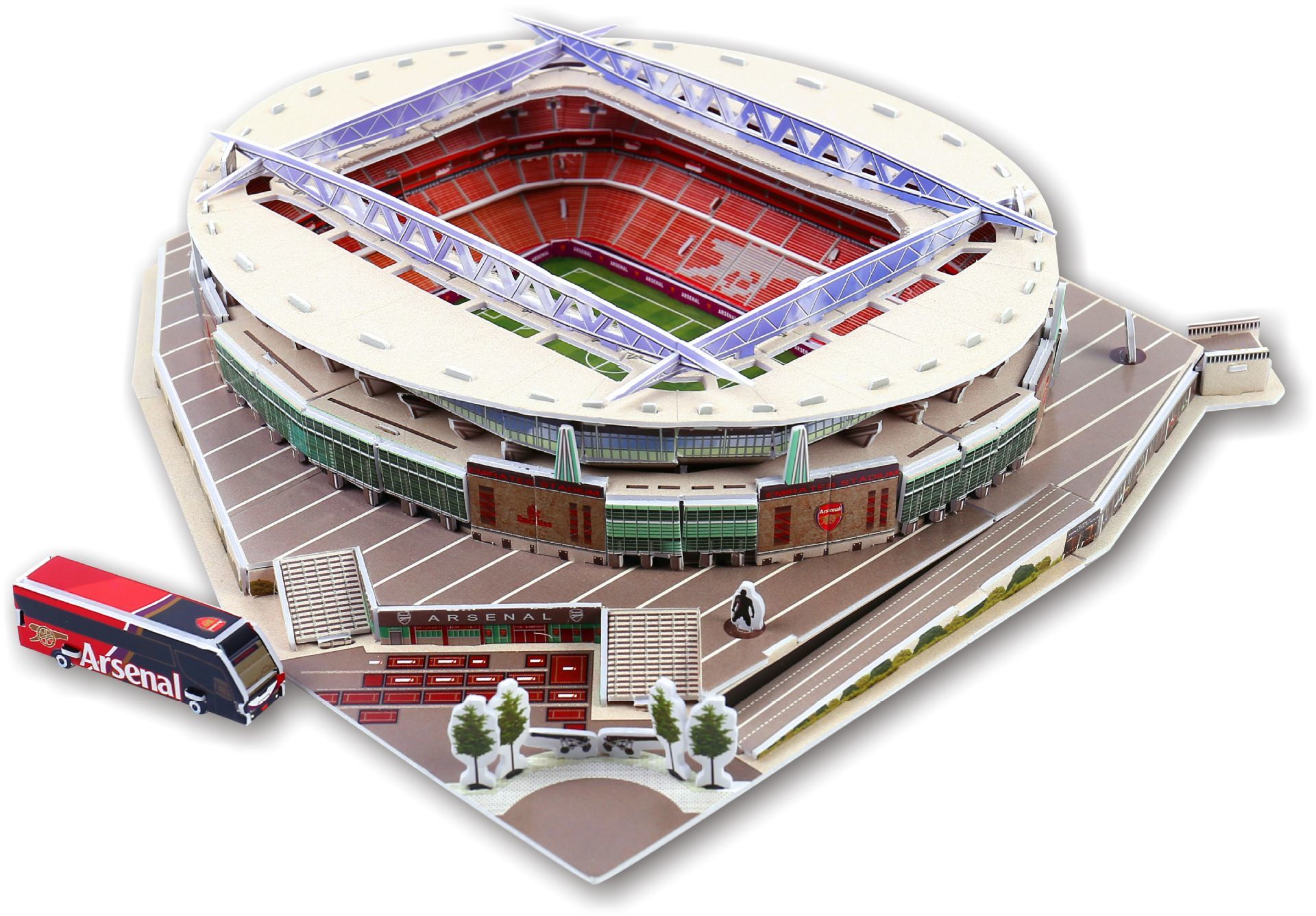 Classic Jigsaw DIY 3D Puzzle World Football Stadium European Soccer Playground Assembled Building Model Puzzle Toys for Children 201218