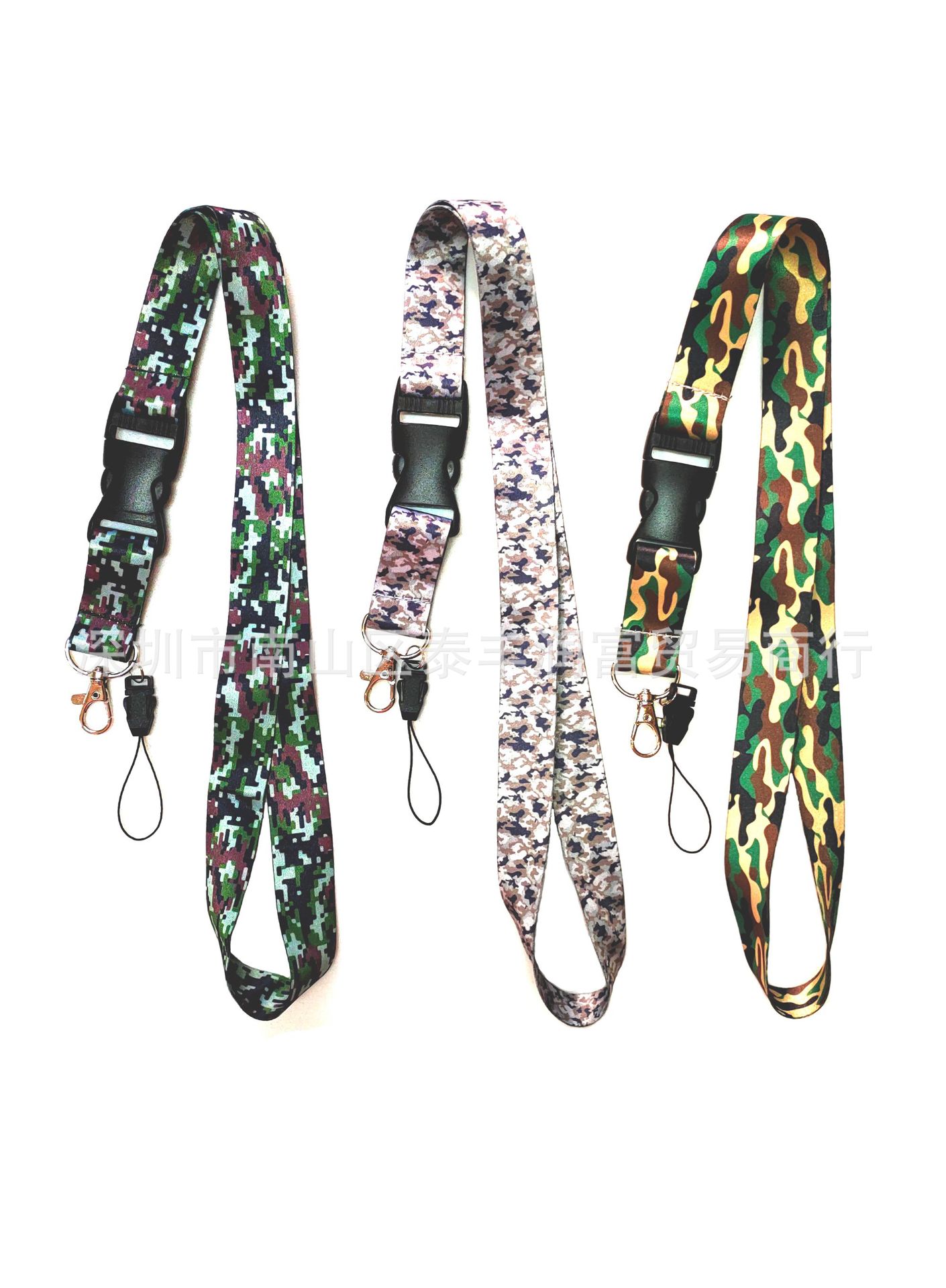 Classic Camouflage Lanyard For keys Camera Security Badges Cool ID Badge Holder Phone Neck Straps Hang Rope Lanyards BH0610