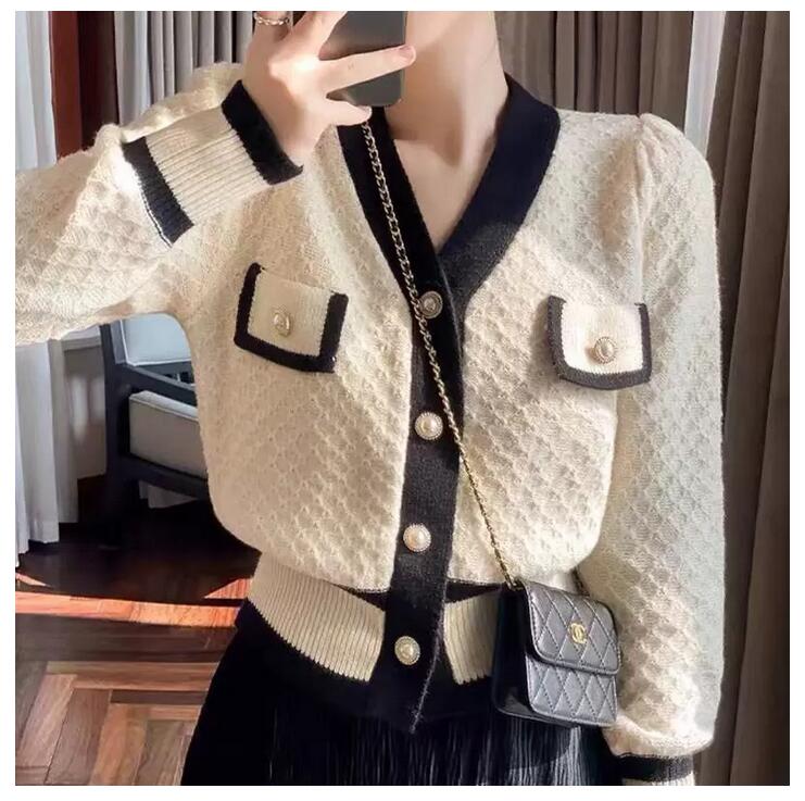 Womens Sweater Cardigan Knitted Tops Fashion Classic Designer Embroidery Print Casual V-Neck Women Clothing Sweaters Vintage Pure Color Small Sweet Wind Coat, Black
Womens Sweater Cardigan Knitted Tops Fashion Classic Designer Embroidery Print Casual V-Neck Women Clothing Sweaters Vintage Pure Color Small Sweet Wind Coat, Black